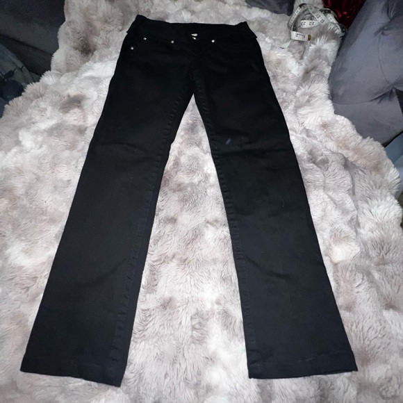 RARE True Religion "Disco Candice" Black Jeans with Front Rhinestones, 27 - Picture 8 of 12